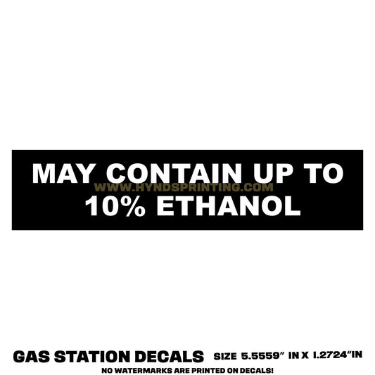 May Contain up to 10% Ethanol | Durable, Weatherproof Vinyl Decals