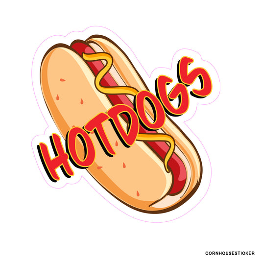 HOT DOGS- vinyl graphic