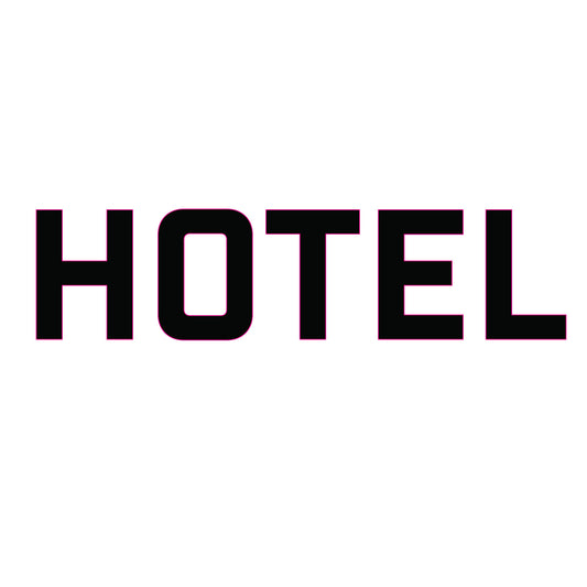 HOTEL vinyl graphic