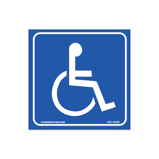 Handicap Decal