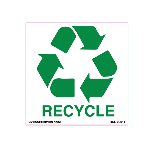 Recycle sticker decal