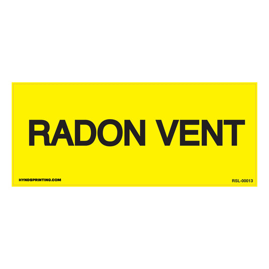 Radon Vent sticker