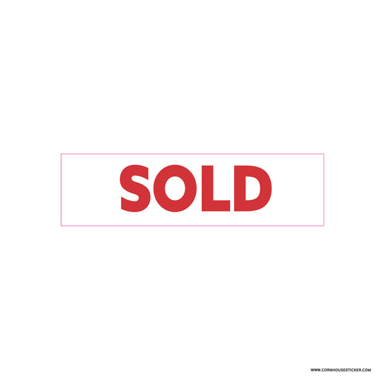 SOLD Real Estate stickers