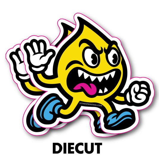 100 Custom Die cut stickers