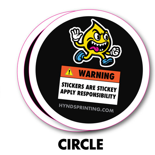100 Custom circle stickers