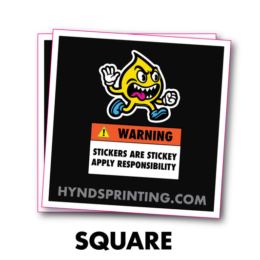 100 Custom Square Stickers