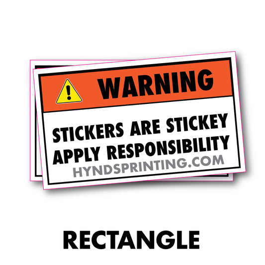 100 Custom 2.5" promo RECTANGLE STICKERS