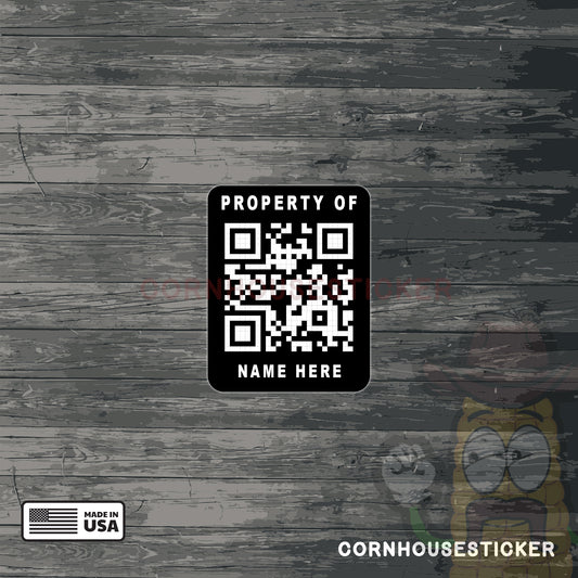 Asset protection sticker x56 stickers | Durable, Weatherproof Vinyl Decal