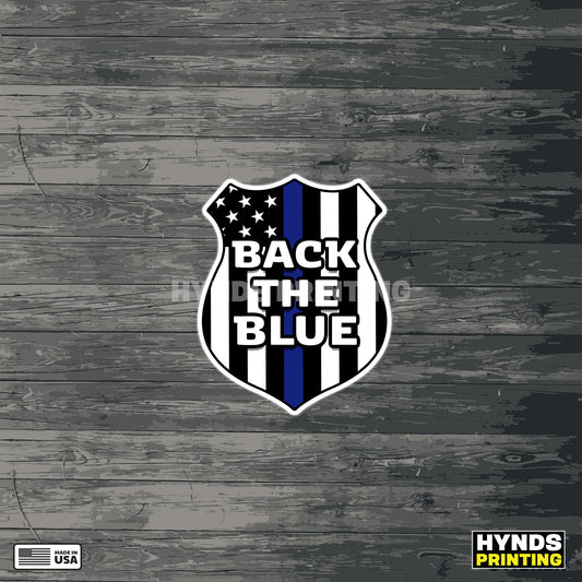 Back The Blue vinyl | Durable, Weatherproof Vinyl Decal