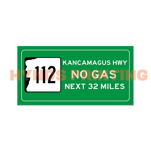 KANCAMAGUS HWY vinyl sticker