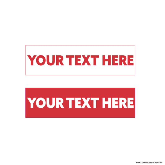 Custom text real estate | Durable, Weatherproof Vinyl Decal