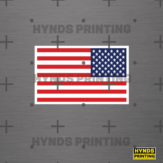 Right American flag USA  , Weatherproof Vinyl Decal