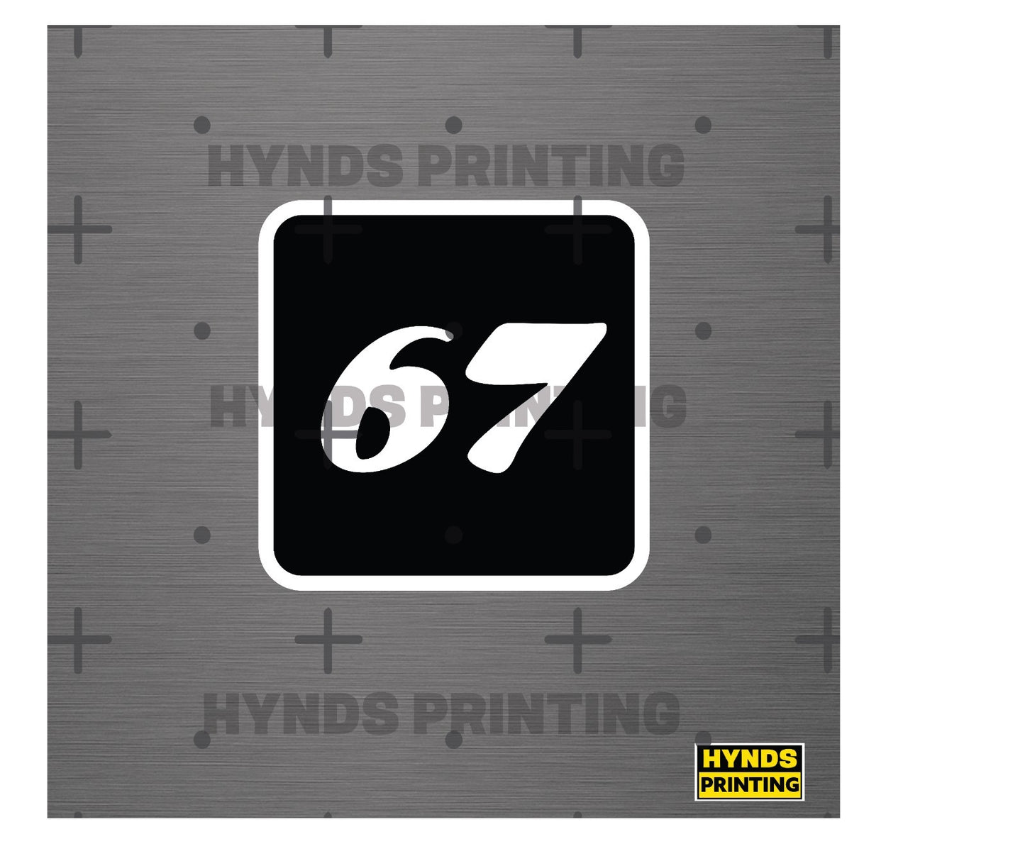 six seven  vinyl sticker