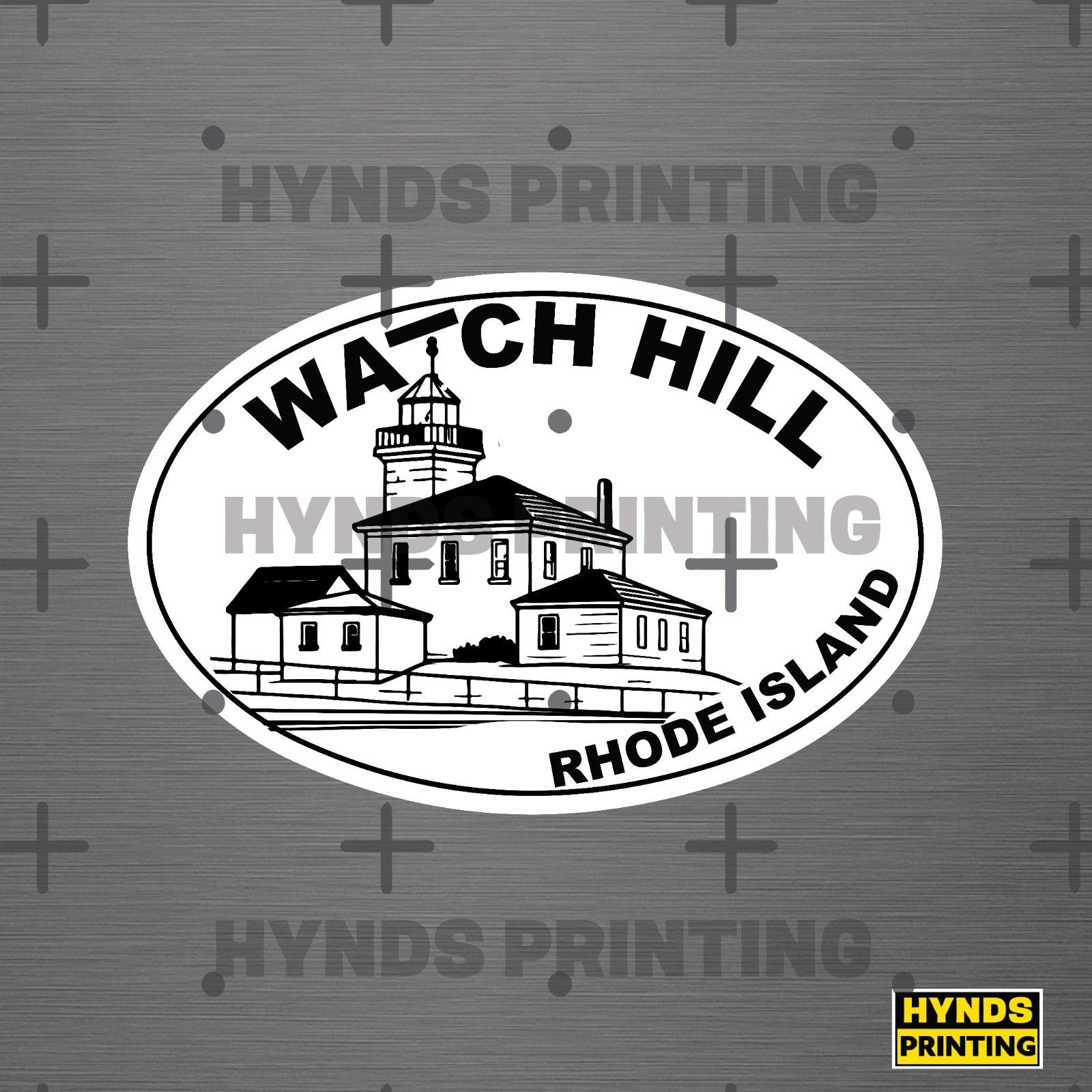 Watch hill rhode island weatherproof vinyl decal
