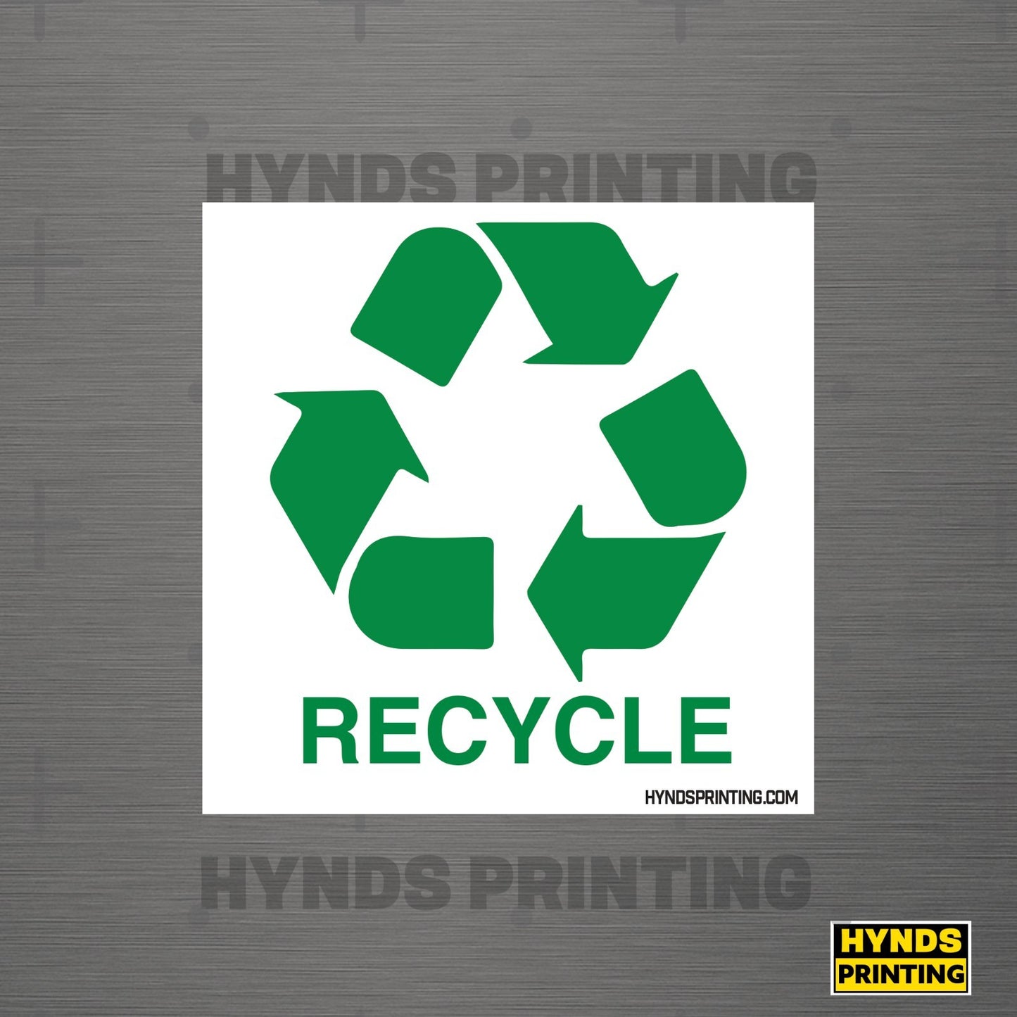 Recycle decal , Weatherproof Vinyl Decal