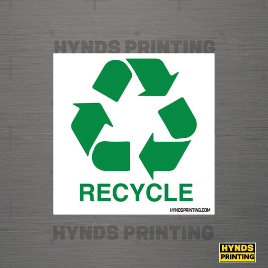Recycle decal , Weatherproof Vinyl Decal