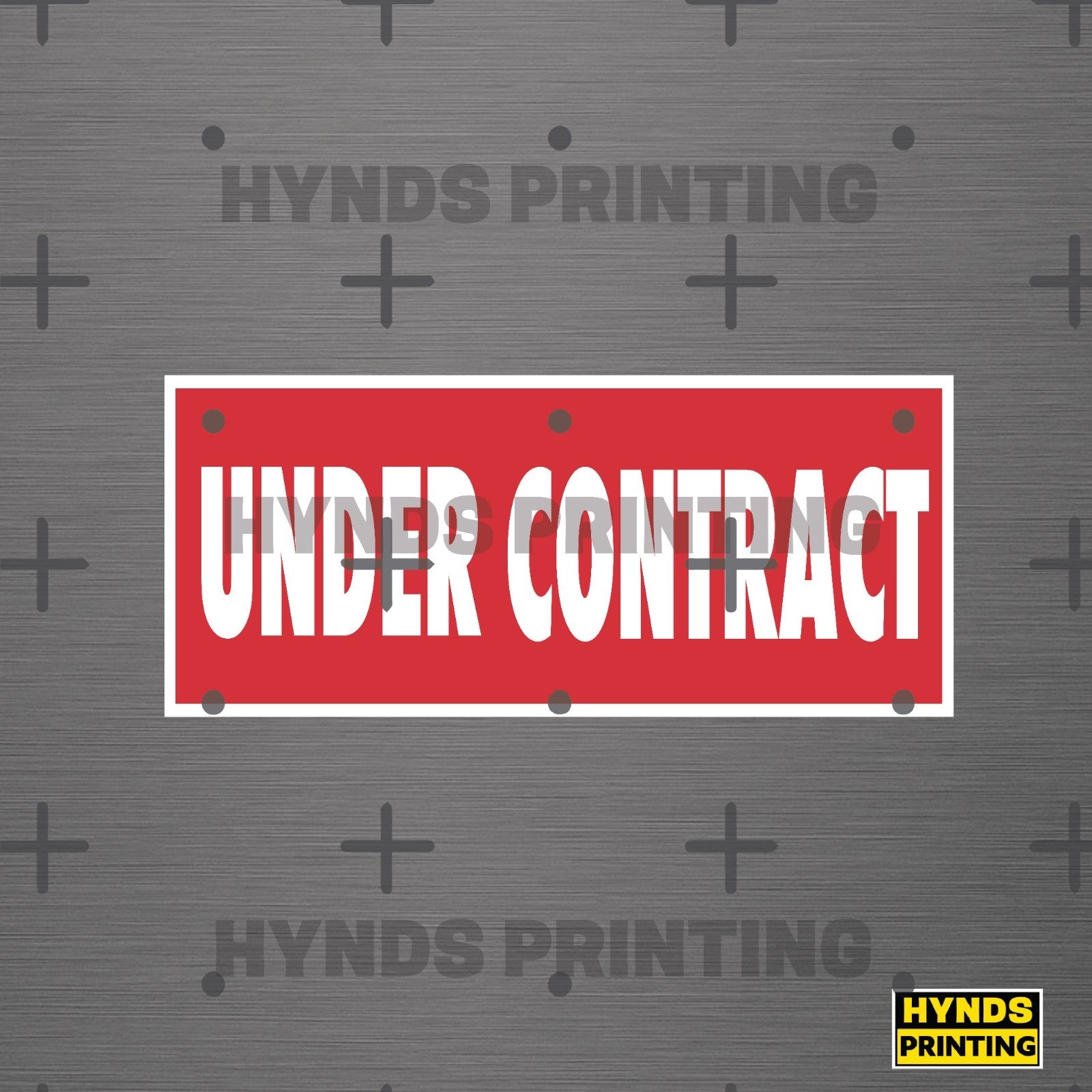 Under contract 6 Pack  REAL ESTATE SIGN | Durable, Weatherproof Vinyl Decals-