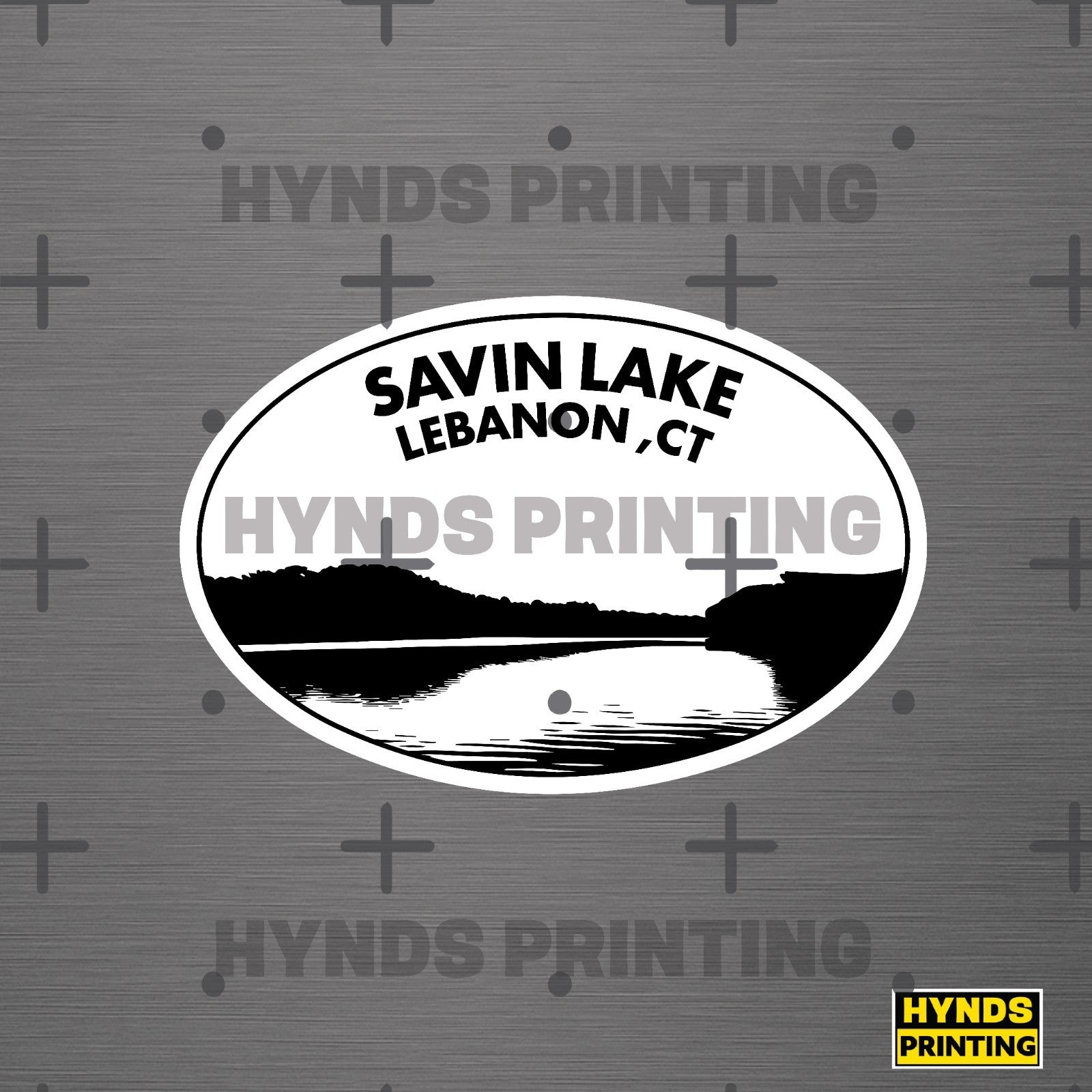 Savin lake Lebanon , CT  weatherproof vinyl decal
