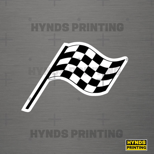 Racing flag  | Durable, Weatherproof Vinyl Decal
