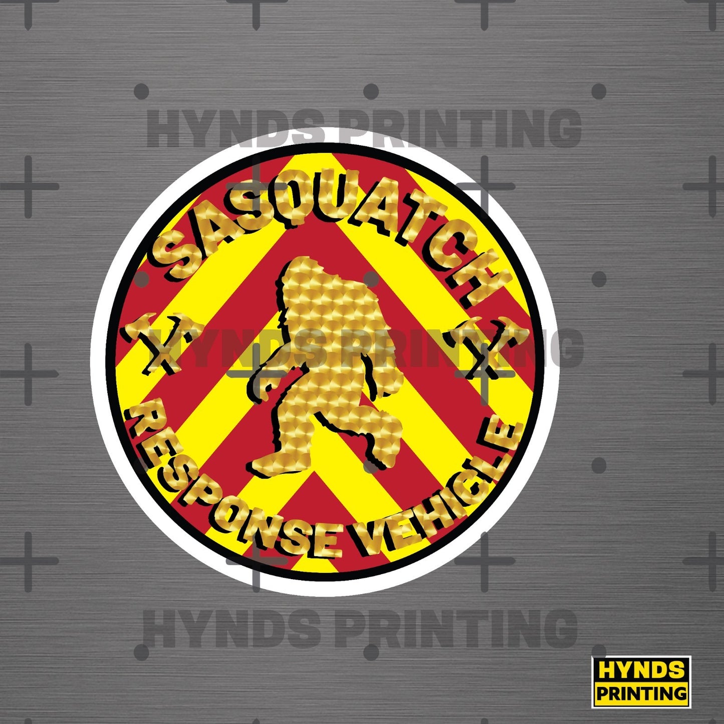 Sasquatch  Response vehicle . | Durable, Weatherproof Vinyl Decal