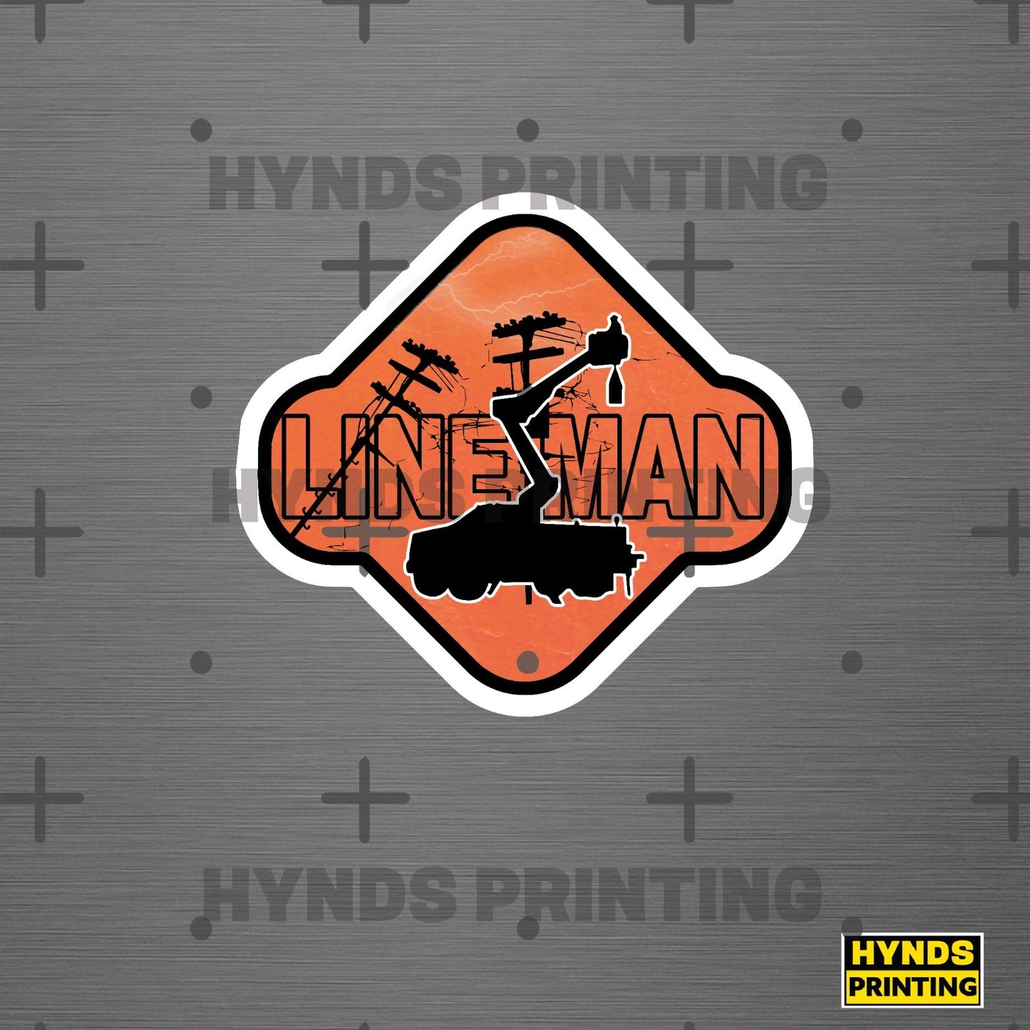 LINEMAN | Durable, Weatherproof Vinyl Decal