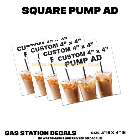 Custom Gas Pump Ads| Durable, Weatherproof Vinyl Decal