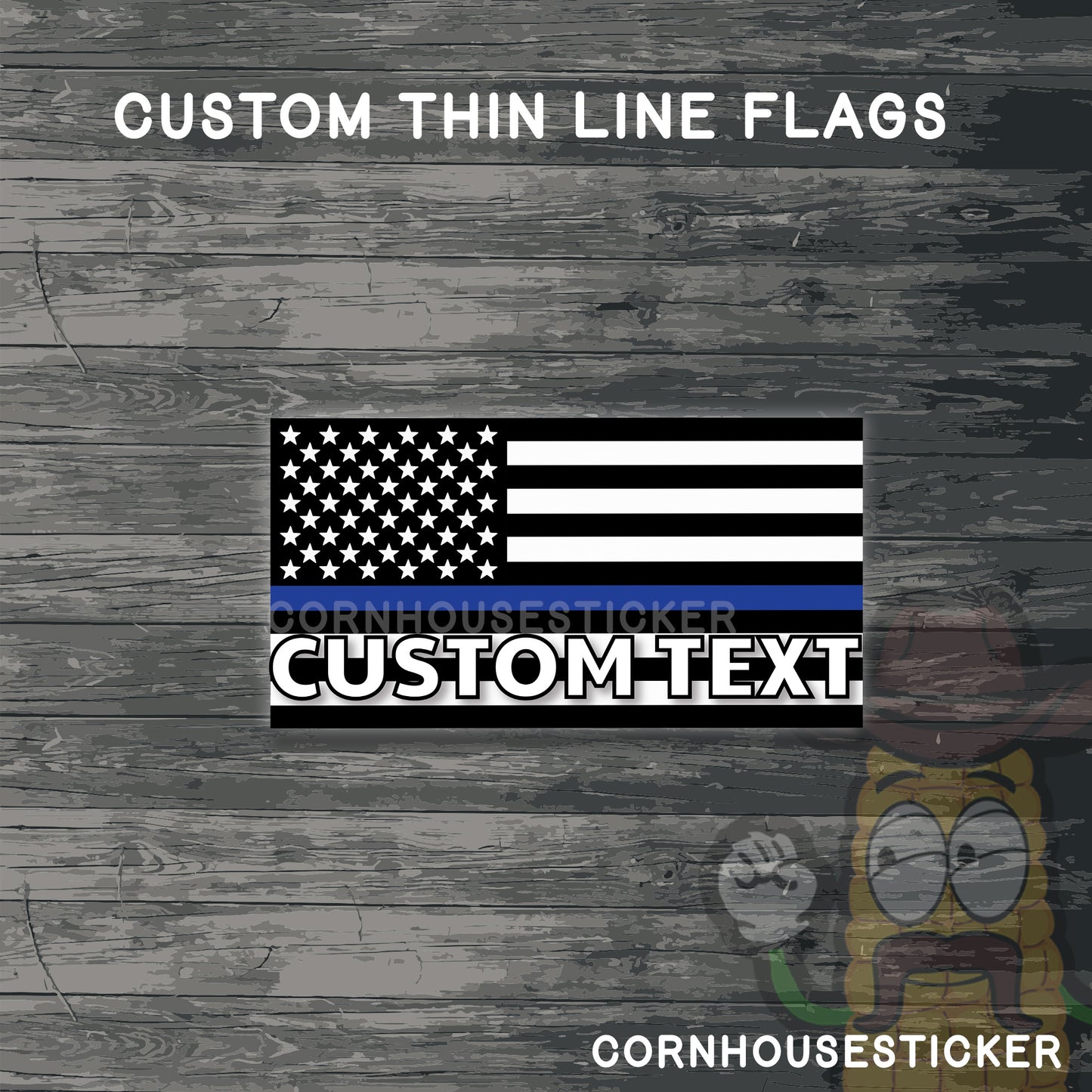 Custom thin line stickers (25  STICKERS) | Durable, Weatherproof Vinyl Decal